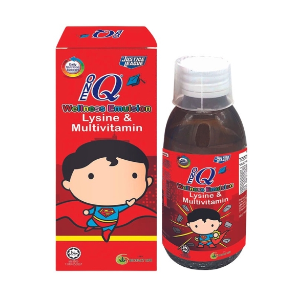 1Q Wellness Emulsion Lysine & Multivitamins 120ml
