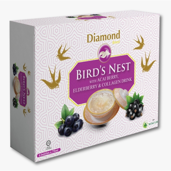 Diamond Bird’s Nest With Acai Berry, Elderberry & Collagen